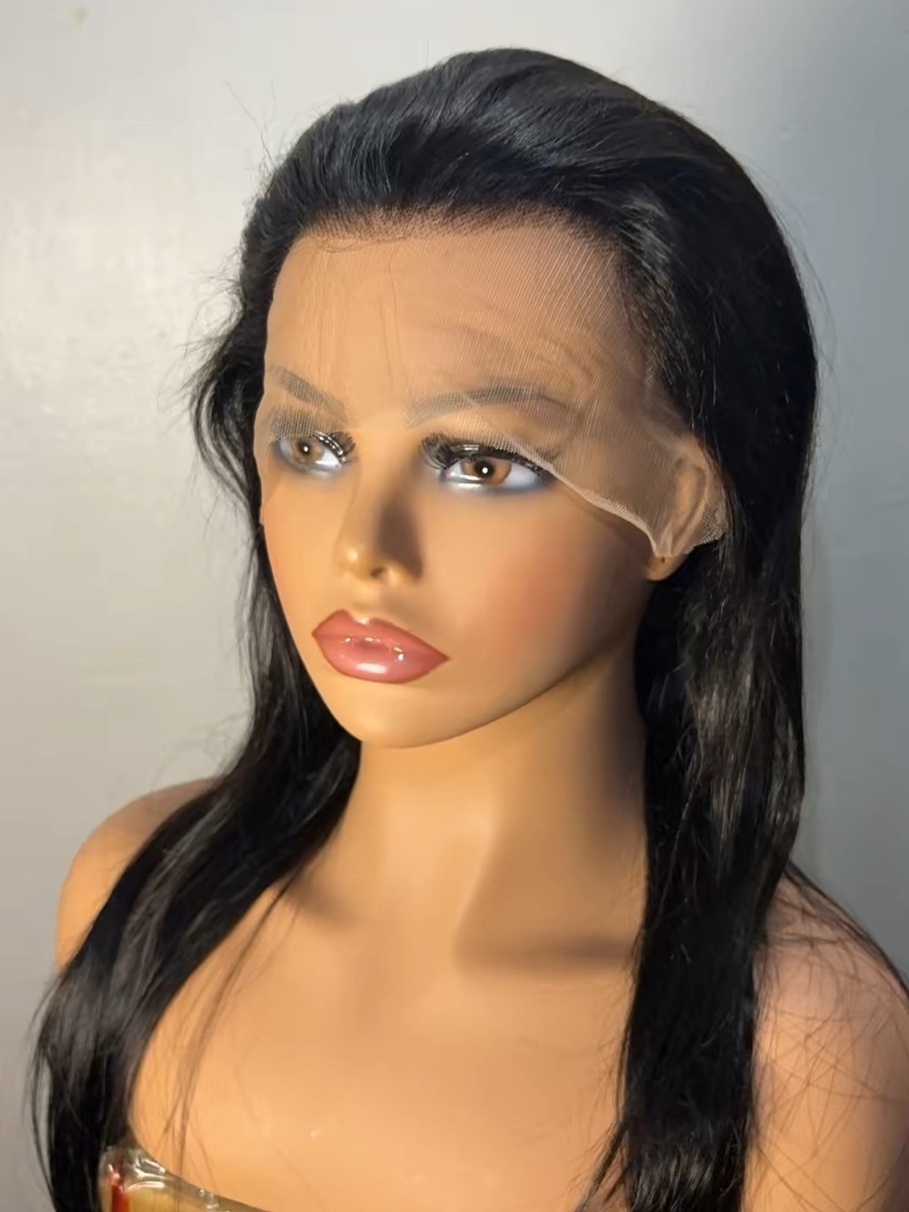 Black Lace Front Straight Hair Wig - Unbranded